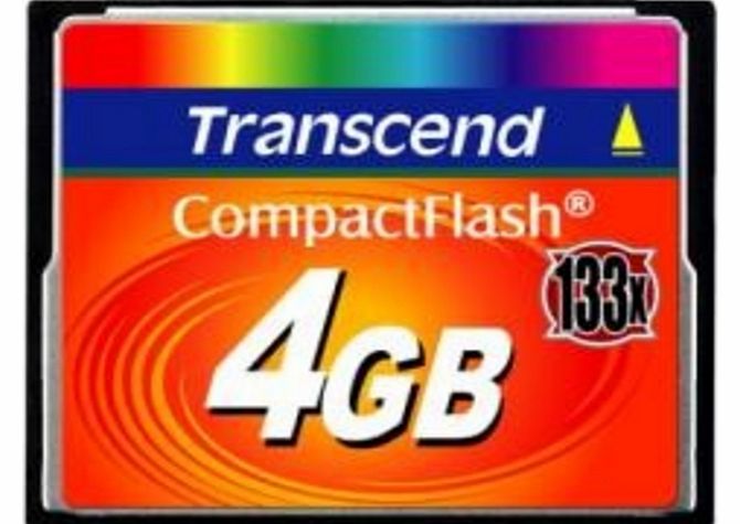 Transcend 4GB CF CompactFlash Card (133X) Compact Flash