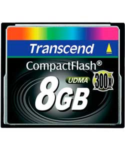 Transcend 8GB 300X CompactFlash Memory Card