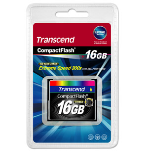 Compact Flash (CF) Memory Card - 16GB - Very High Speed 300x
