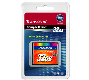 Compact Flash (CF) Memory Card - 32GB - Ultra Speed 133X