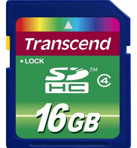 Transcend Flash memory card - 16 GB - Class 4 - SDHC