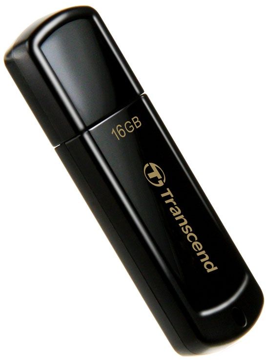 JetFlash 350 Black USB Flash Drive -
