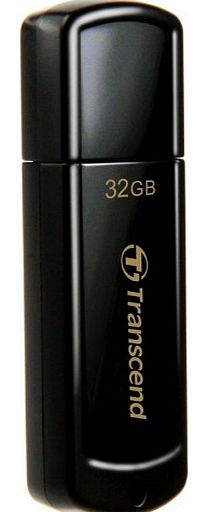 JetFlash 350 USB Flash Drive in black - 32 GB