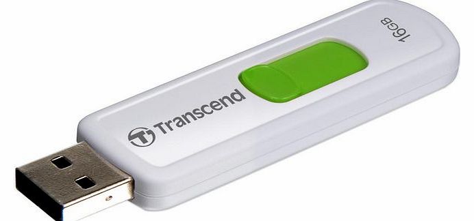 JetFlash 530 USB Flash Drive in white/green - 16