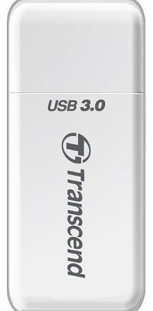 Transcend SD and microSD Card Reader USB 3.0 White