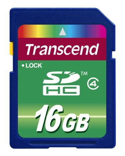 Transcend Secure Digital Card SDHC Class 4 - 16GB