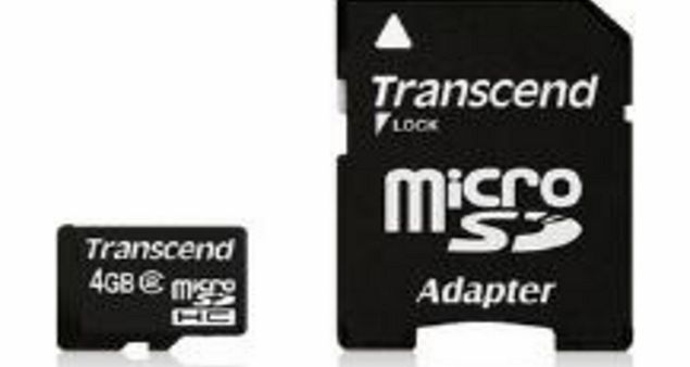 Transcend TS4GUSDHC2 microSD 4 GB  1Ad Cl2 SDHC TRC