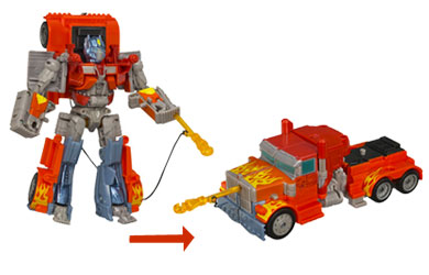 transformers Fast Action Battlers - Fire Blast Optimus Prime
