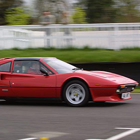 Ferrari driving at Goodwood for 2