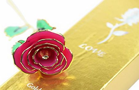 Trendence Love Forever 24k Gold Rose,Best Gift for Girls Women Men,Christmas Valentines Day Mothers Day Anniversary Special Day with Gift Box(Rose)