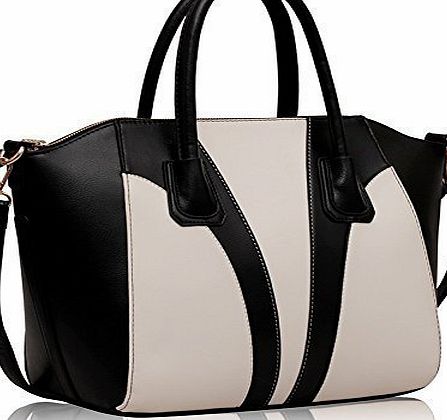 TrendStar New Womens Ladies Designer Large Medium Faux Leather Celebrity Tote Bags Smile Shoulder Handbags