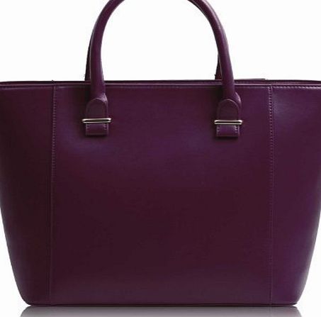TrendStar Womens Ladies Designer Celebrity Tote Bag Leather Style Smile Shoulder Handbag (Burgundy Luxury Tote)