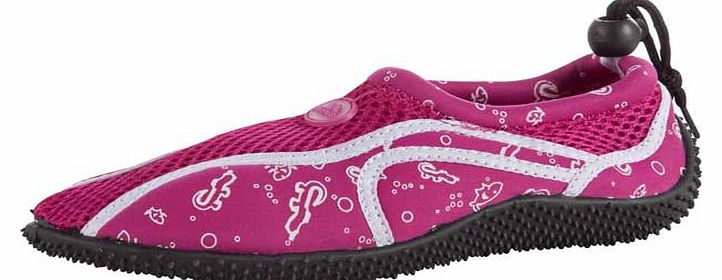 Girls Aqua Pink Shoes - Size 13