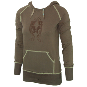 Trespass Ladies Ladies Trespass Lennox Hoody. Earth