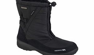 Trespass Lara black waterproof snow boots