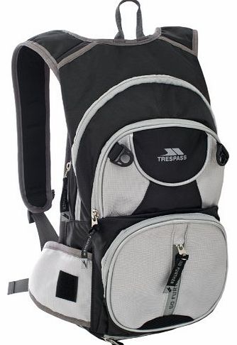 Trespass Terminal Cycling Backpack - Black/Grey, 15 Litres