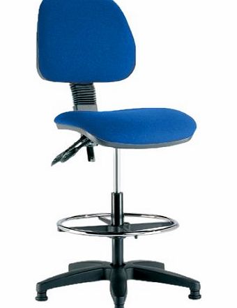 Trexus Checkout Chair Folding Backrest H390mm Seat W460xD460xH590-840mm Blue