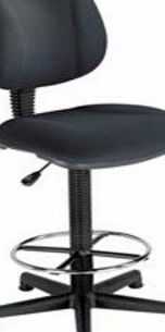 Intro Medium Back High Rise Chair Seat W490xD450xH650-780mm Black