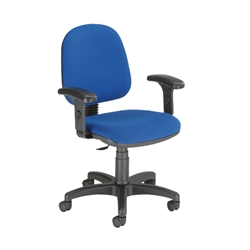 Trexus Office Operator Chair Medium Back Blue