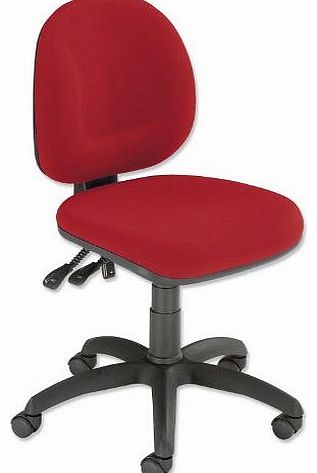 Trexus Plus Medium Back Chair Permanent Contact W460xD450xH480-590mm Back H400mm Stirling Burgundy