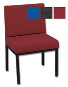 Reception Chair Traditional Metal Deep-cushioned W520xD660xH790mm Burgundy