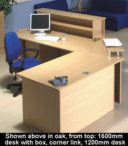 Reception Desk with Counter Box