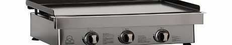 Tri-Star Gas 3 Burner Plancha BBQ in Stainless Steel