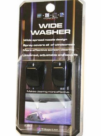 Trillogy Replacement Car Windscreen Washer Jets Wide Spray
