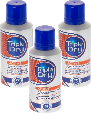 Triple Dry, 2102[^]0105459 Mens Anti-Perspirant Spray - Triple
