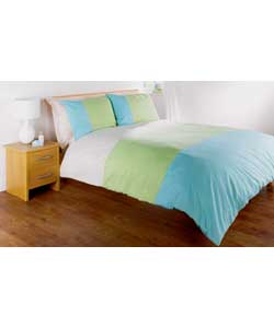 Duvet Set Green Single Bed