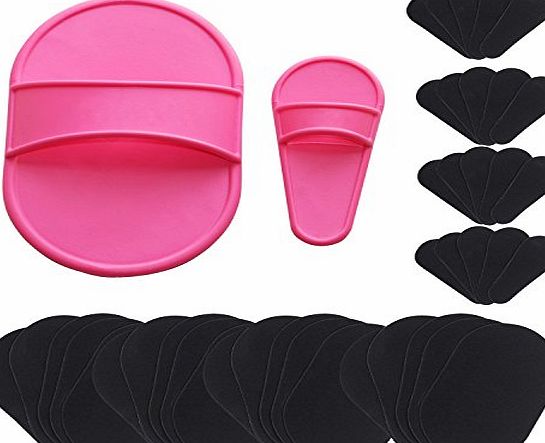 TRIXES Exfoliating Hair Removal 40 Pad Set for Smooth Skin on Legs Arm Face Top Lip Hair Remover