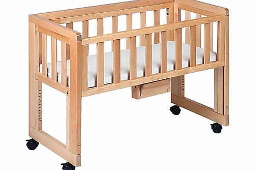 Troll Nursery Troll Bedside Crib, Natural