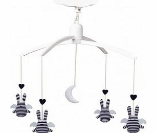 Musical Striped Angel Bunny Mobile `One size