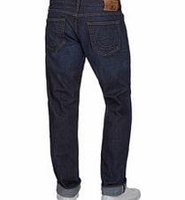 Geno dark blue cotton turn-up jeans