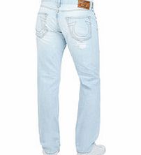 Geno faded blue cotton slim jeans
