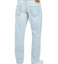 Geno light blue cotton slim jeans
