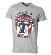 Grey Super T Design T-Shirt