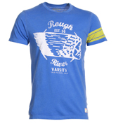 Royal Blue T-Shirt with Printed