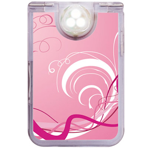 Pocket Tools - Compact Mirror Torch - Pink - Ref. TU54 - #CLEARANCE
