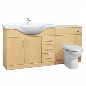 1050mm Beech Bathroom Furniture