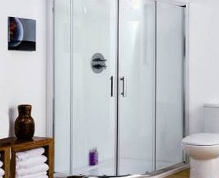 Trueshopping 1200 x 900 Offset Quadrant Shower Enclosure  Tray