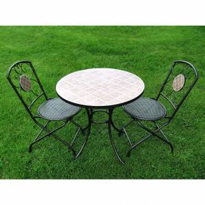 Trueshopping 30`` Round ``Bistro`` Table with 2