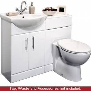 550mm White Gloss Furniture Sink &
