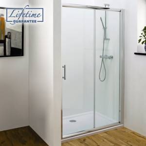 Trueshopping Bathroom Sliding Shower Door Enclosure Screen