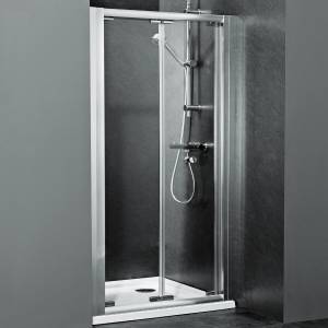 Trueshopping Ella Bi Fold Bathroom 5mm Toughened Safety Glass