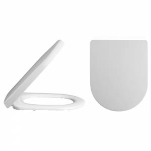 Luxury D Shaped Toilet Seat With Square Edge Top