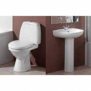 Modern Basin and Toilet Set inc