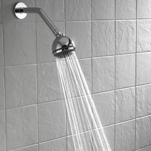 Modern Chrome Bathroom Fixed Shower