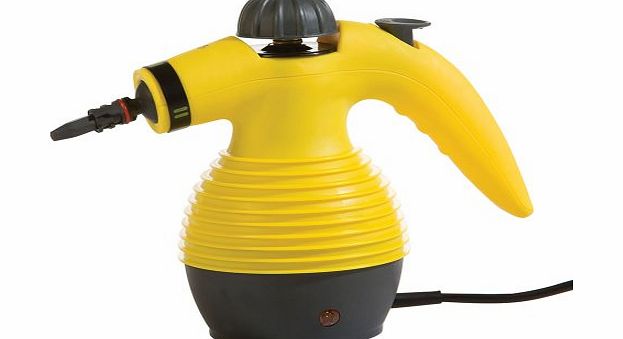 NEW TRUESHOPPING LITTLE TROJAN MULTI PURPOSE HAND HELD STEAM CLEANER 1050W WITH ACCESSORIES. FAST HEATING TIME. IDEAL FOR CLEANING A RANGE OF SURFACES FROM TILES AND WINDOWS TO RUGS AND CURTAINS. ALS