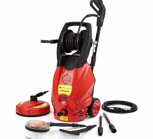 NEW TRUESHOPPING MEGA BLASTER JET POWER PRESSURE WASHER WITH A 165 BAR PUMP & 2400W MOTOR WITH ACCESSORIES & PATIO CLEANER - 110CB2400AP